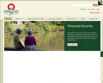 Sherwood Oaks web screenshot