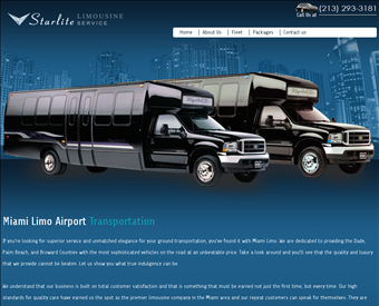 Finest Limo Los Angeles web screenshot