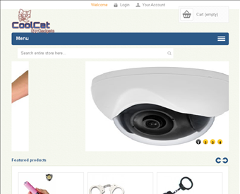 Fox's Spy Outlet web screenshot