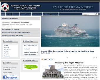 CREWMEMBER & MARITIME ADVOCACY web screenshot