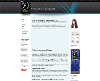 Designs of All Kinds web screenshot