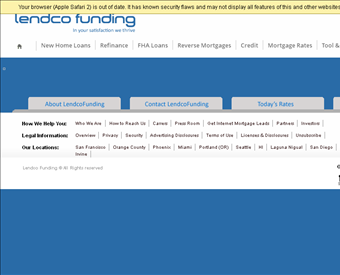 Lendco Funding web screenshot