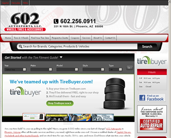 602 Auto Sports web screenshot