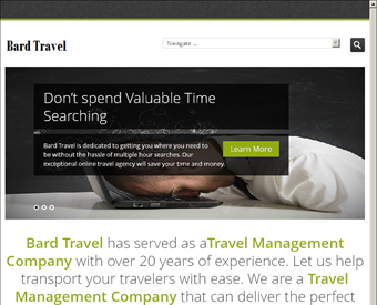Bard Travel web screenshot