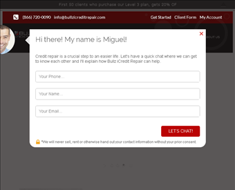 Bullz iCredit Repair web screenshot