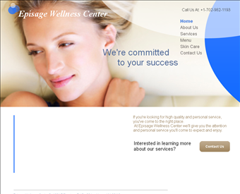 Episage Wellness Center web screenshot
