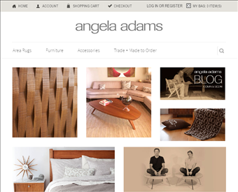 Angela Adams Designs web screenshot
