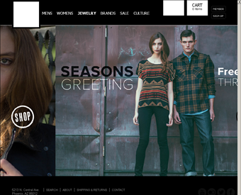 Hub Clothing web screenshot