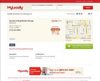 Alcohol & Drug Rehab Chicago web screenshot