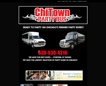 Chitown Party Bus web screenshot