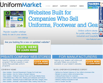 UniformMarket LLC web screenshot
