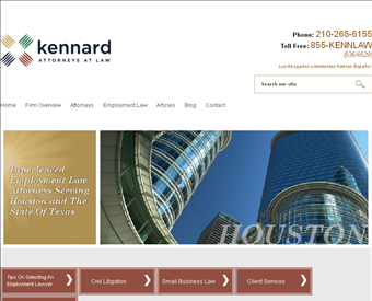 Kennard Law, P.C. web screenshot