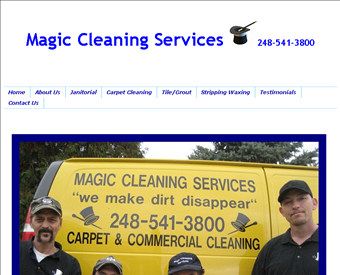 Cleaning Services Troy - Magic Cleaning Service web screenshot