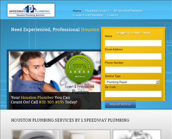 Houston Plumbing Company web screenshot