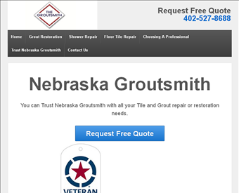Nebraska Groutsmith web screenshot