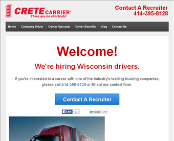Wisconsin Truck Driving Jobs web screenshot