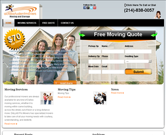 A Class Student Movers web screenshot