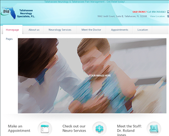 Tallahassee Neurology Specialists, P.L. web screenshot