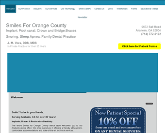 Smiles for Orange County web screenshot