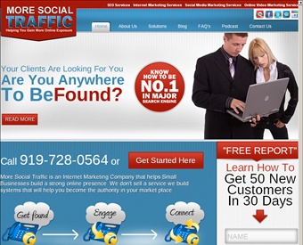 More Social Traffic web screenshot