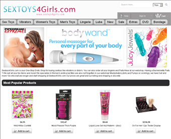 Sextoys4Girls.com web screenshot