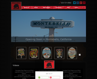 Angry Horse Brewing web screenshot