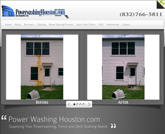 Power Washing Houston web screenshot