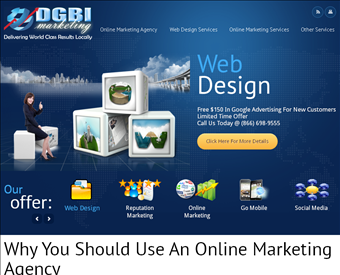 DGBI Marketing web screenshot