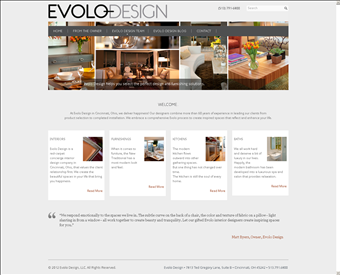 Evolo Design web screenshot