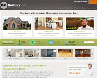 DAL Builders web screenshot
