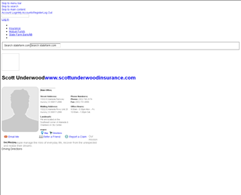 Scott Underwood Agency, LLC web screenshot