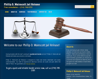 Phillip D. Wainscott Jail Release web screenshot