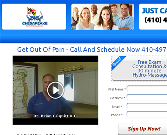Chesapeake Family Wellness Center web screenshot