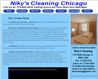Cleaning Services Chicago web screenshot