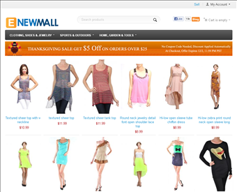 Enewmall web screenshot