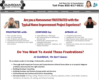Guardian Home Exteriors web screenshot