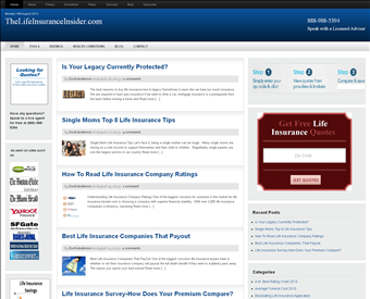 TheLifeInsuranceInsider.com web screenshot