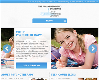 The Awakened Mind Institute, Denver Psychotherapy Center web screenshot