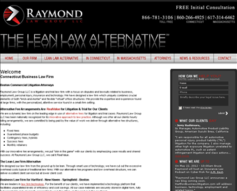 Raymond Law Group LLC web screenshot