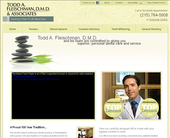Todd A. Fleischman, D.M.D. & Associates web screenshot