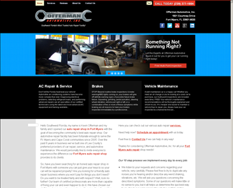 Offerman Automotive, Inc. web screenshot
