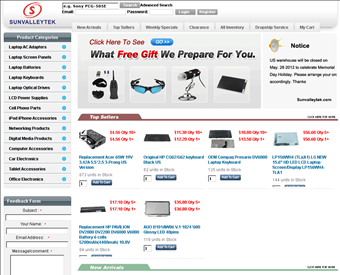 Sunvalleytek International Inc web screenshot