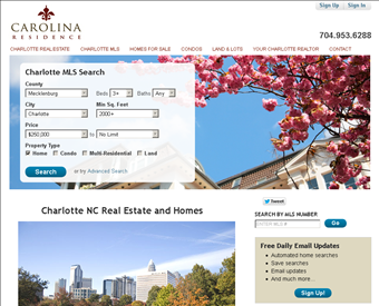Carolina Residence web screenshot