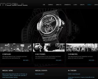 Mogul PR web screenshot