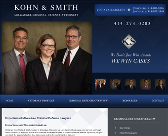 Kohn & Smith web screenshot