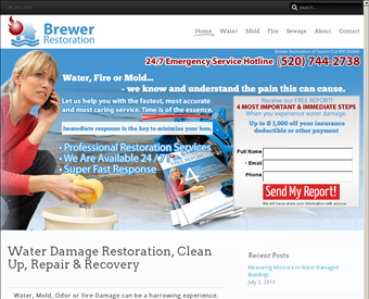 Brewer Restoration Enterprises, Inc. web screenshot