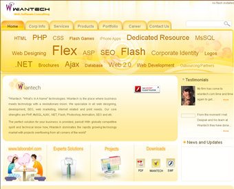 Wiantech web screenshot