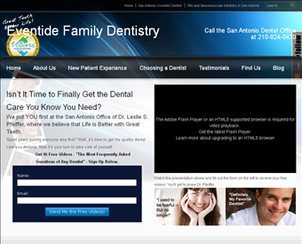 Dr. Leslie S. Pfeiffer, DDS web screenshot