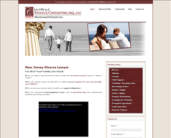 Law Offices of Sylvia S. Costantino, Esq., LLC web screenshot