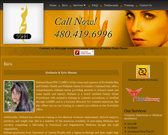 Scottsdale Skin & Holistic Health web screenshot